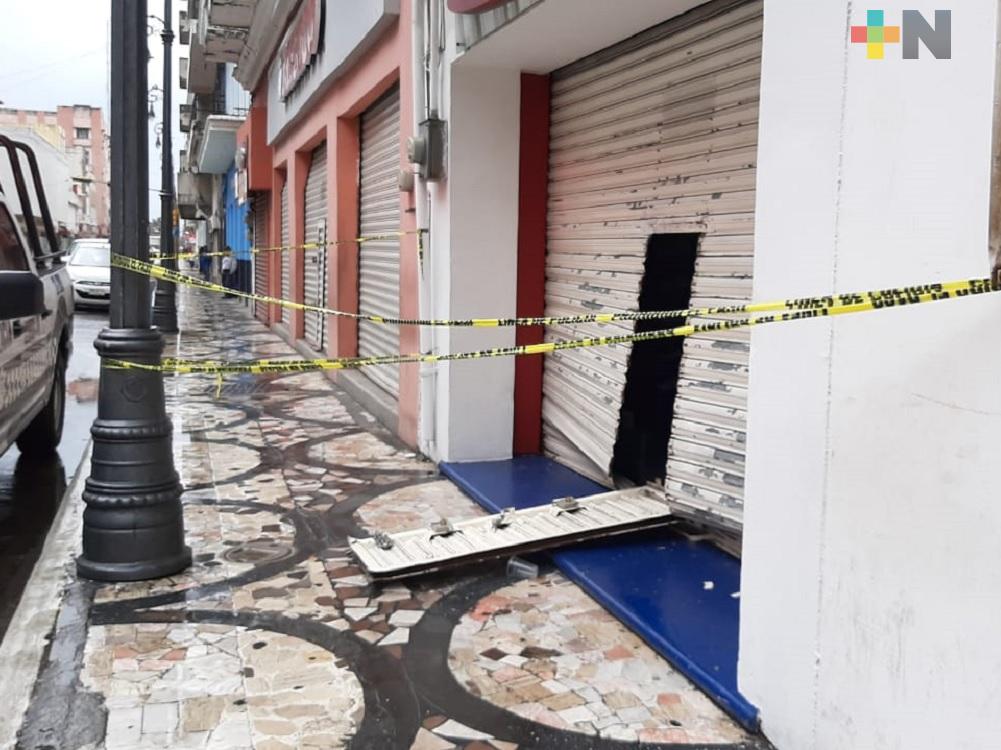 Vandalizan tienda de artículos deportivos en Veracruz puerto
