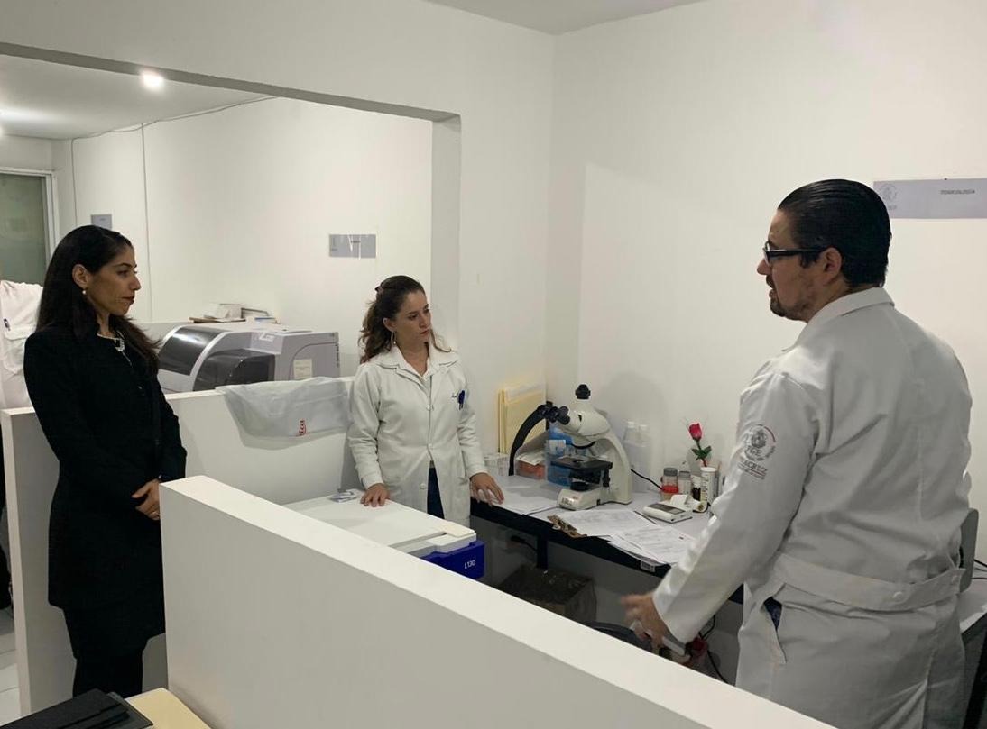 Verónica Hernández supervisa instalaciones del Centro de Evaluación y Control de Confianza de la FGE