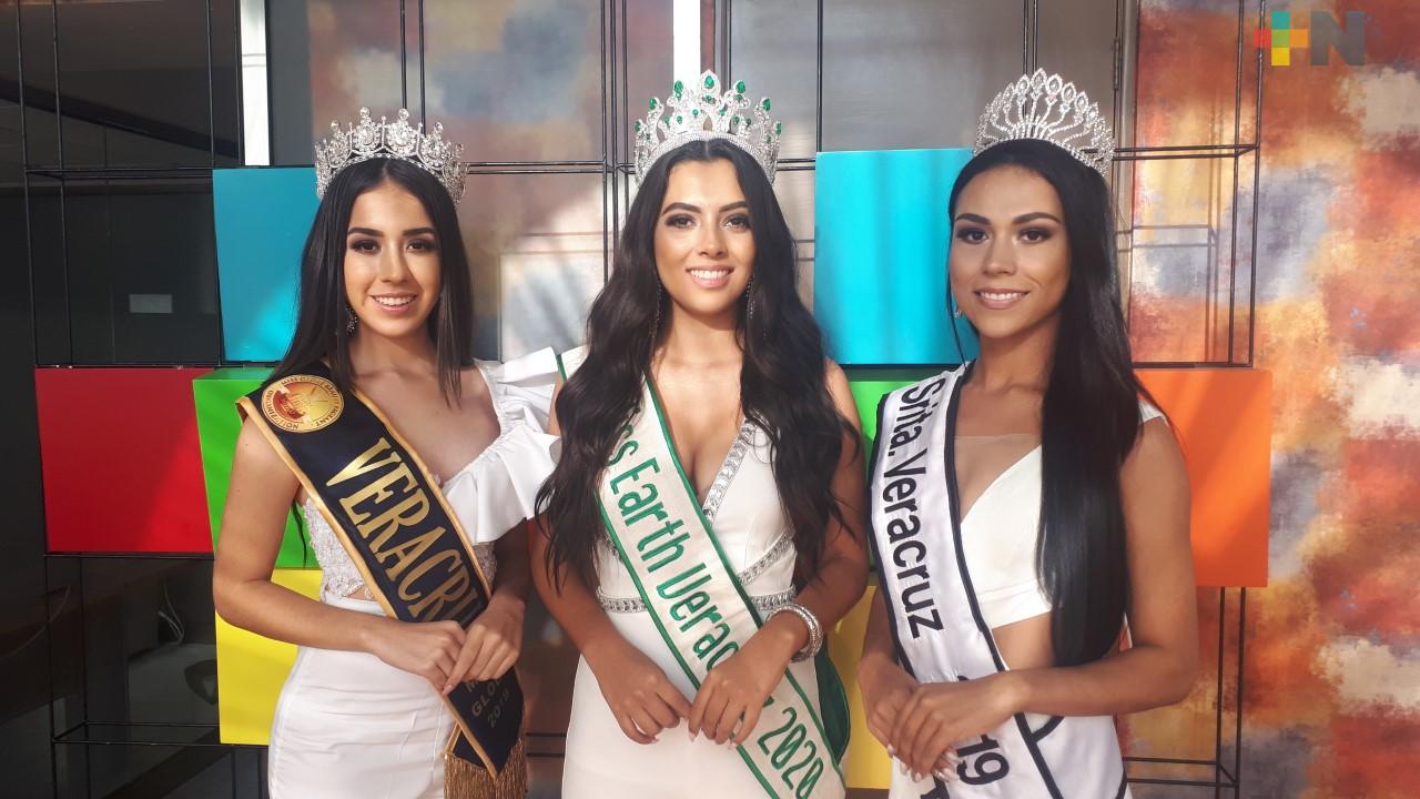 Tres veracruzanas representarán al estado en importantes certámenes de belleza a nivel nacional