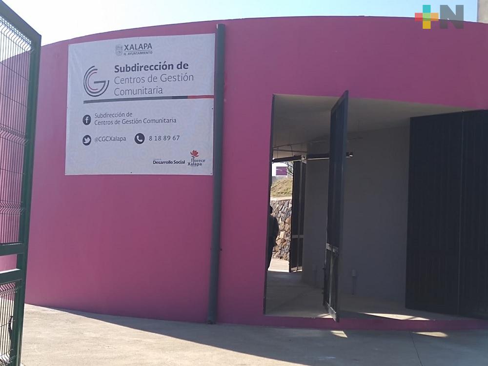 Alcalde de Xalapa inaugura Centro de Gestión Comunitaria de Las Minas