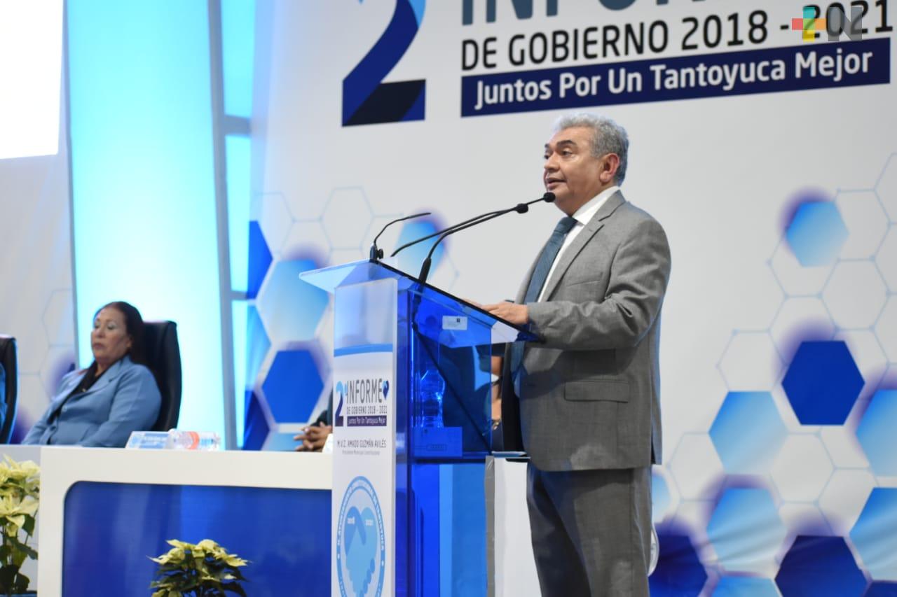 Amado Guzmán destaca inversión para Tantoyuca