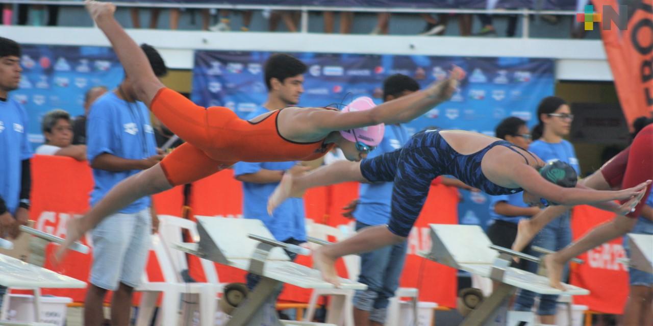 Suma Veracruz cinco oros más en Nacional de Natación