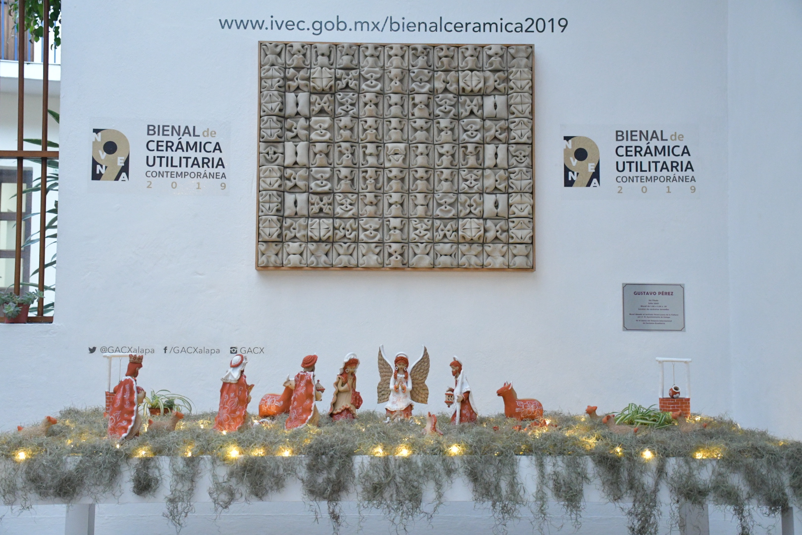Instala IVEC nacimiento tradicional de barro en GACX