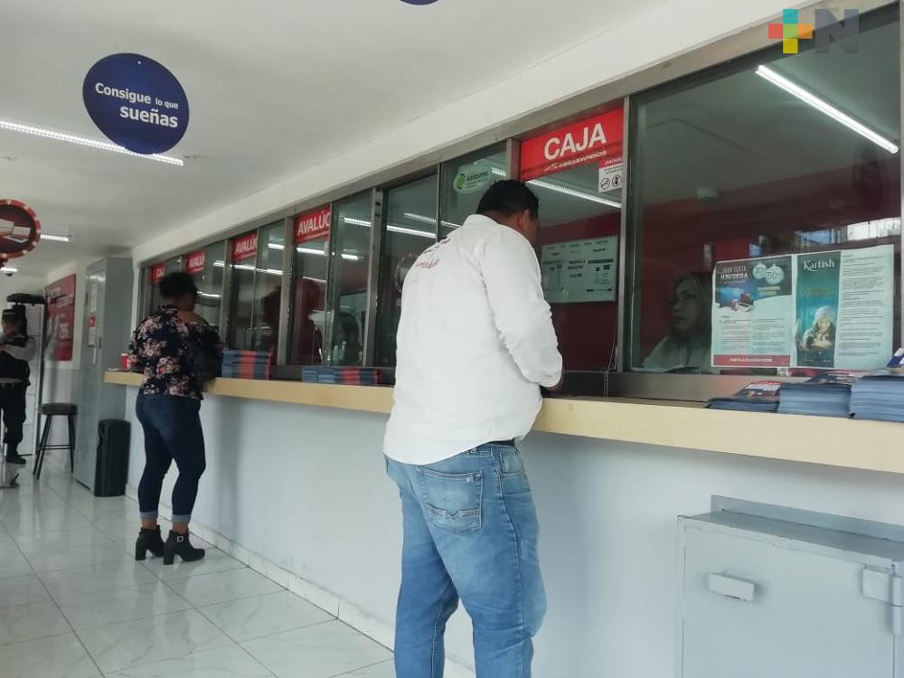 Aumenta presencia de pignorantes en casas de empeño de Coatzacoalcos