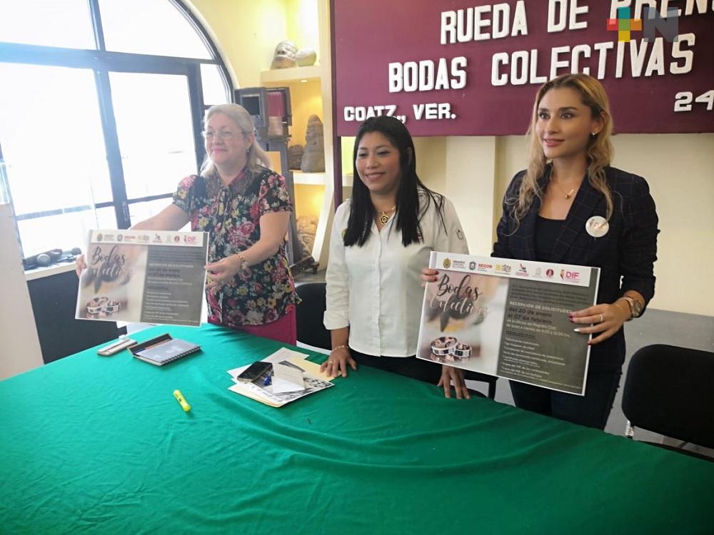 El 14 de febrero realizarán boda colectiva en Coatzacoalcos