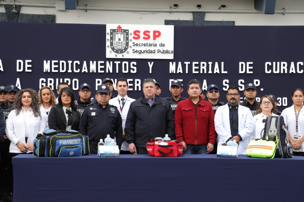 Entrega SSP medicamentos y material de curación al Grupo “Panteras”