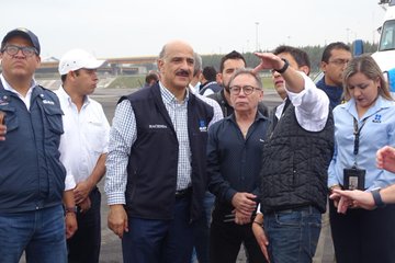 Nueva aduana de Veracruz con avance del 95 por ciento; Ricardo Ahued supervisó la obra