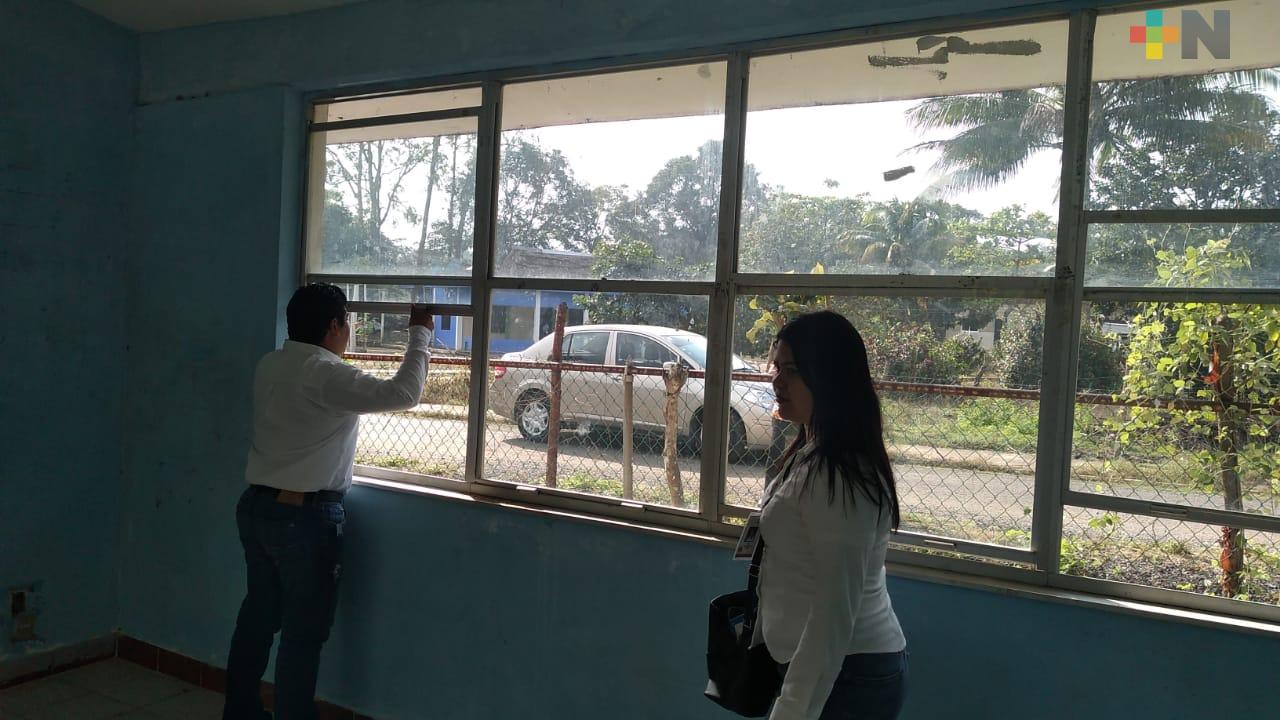 Rehabilitarán escuelas en Ejido La Cangrejera 2 de Coatzacoalcos