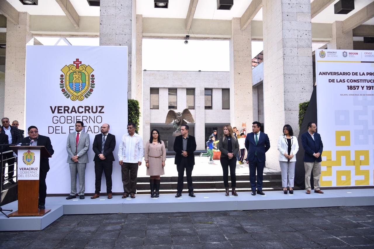 Conmemoran aniversario de la promulgación de las Constituciones de 1857 y 1917