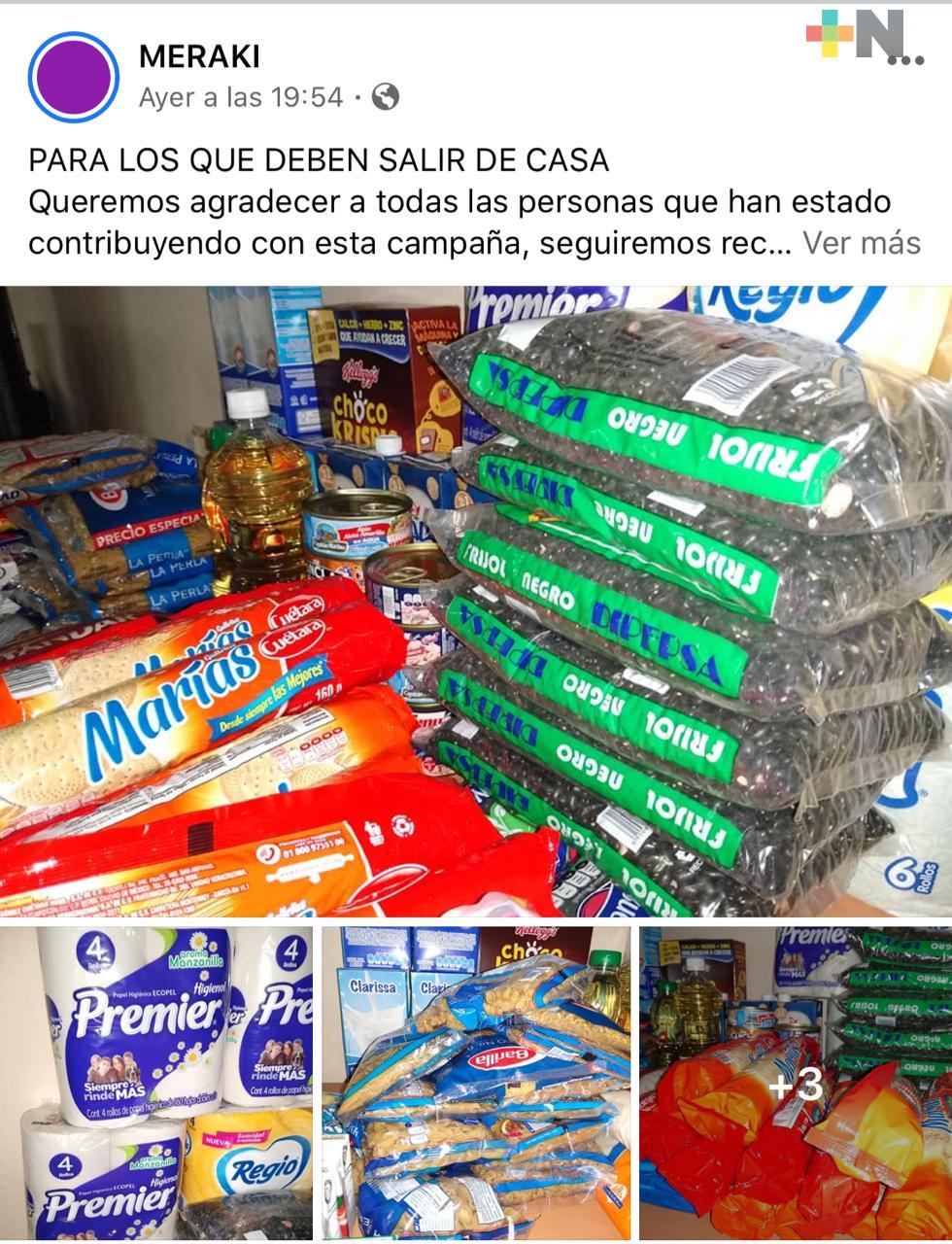 En Coatzacoalcos, emprenden campaña para apoyar a grupos vulnerables por Covid-19