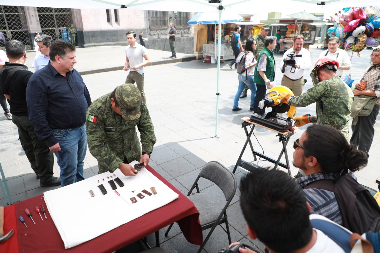 Más de un millón de pesos remunerados durante campaña de Canje de Armas: SSP