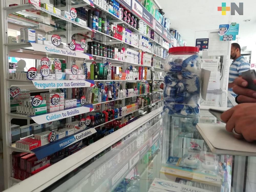 Variable la venta de cubrebocas y gel antibacterial en la ciudad de Veracruz