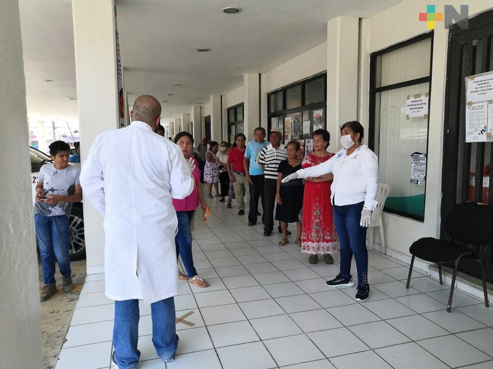 En Coatzacoalcos, ciudadanos se resisten a cumplir filtro sanitario