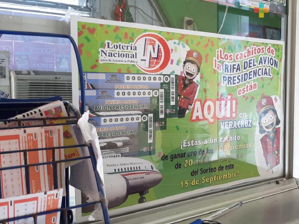 En Veracruz y Xalapa, disponibles boletos para el sorteo del «Avión Presidencial»