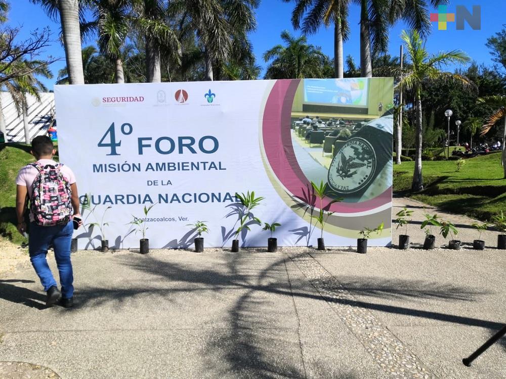 Realizan foro ambiental de la Guardia Nacional en Coatzacoalcos