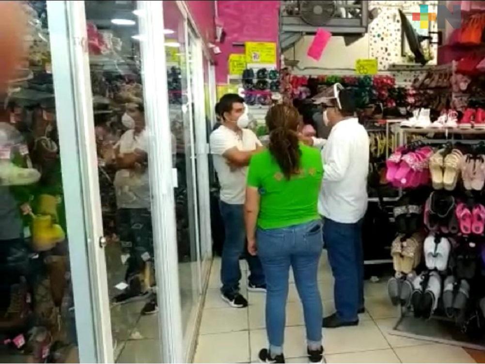 Por no acatar medidas preventivas, STPS cerró 15 comercios en Coatzacoalcos
