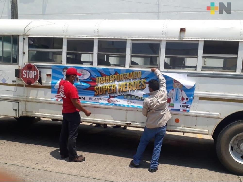 Empresa OPC prestará transporte gratuito a personal médico de Hospital Regional de Coatzacoalcos