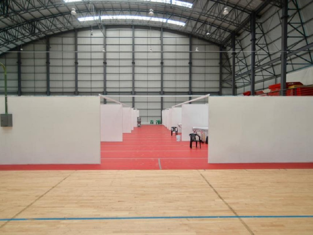 IMSS Zona Norte brinda servicios médicos en el Gimnasio Omega de Xalapa, a pacientes sin COVID-19