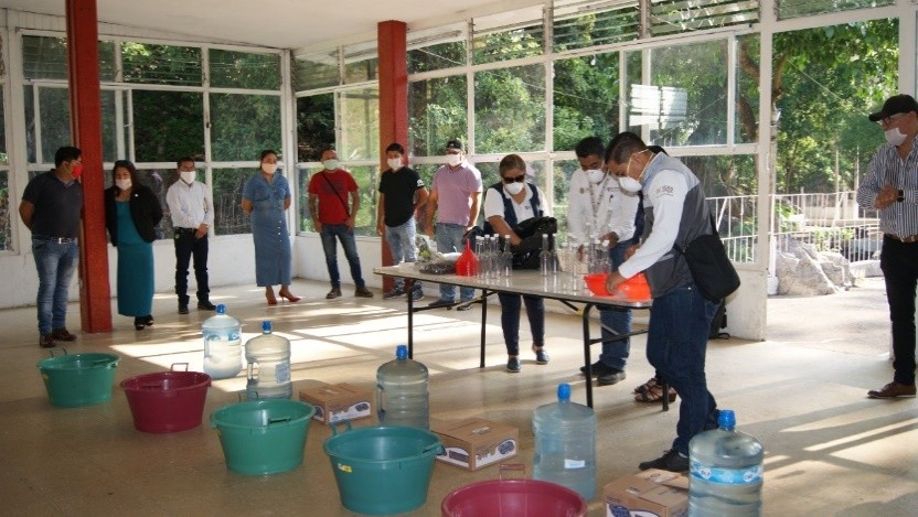 Con brigadas informativas, promueve Salud medidas sanitarias para evitar propagación del COVID-19