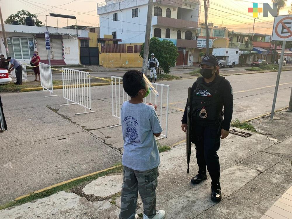 Para prevenir contagio de COVID-19, cierran centro de Coatzacoalcos