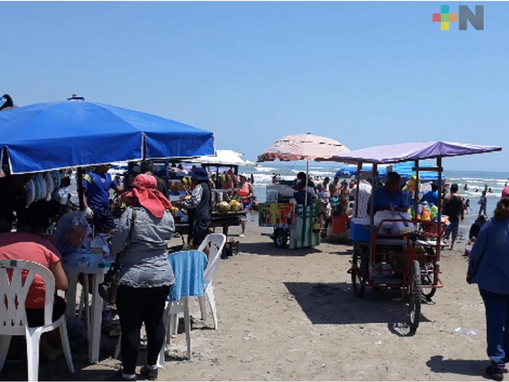 Reapertura de playas de Tuxpan, satisfactorio para comerciantes de esa zona