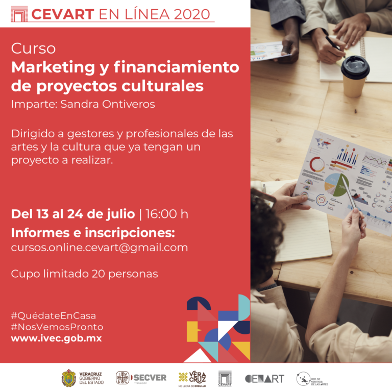 Realiza CEVART curso en línea sobre Marketing y financiamiento de proyectos culturales