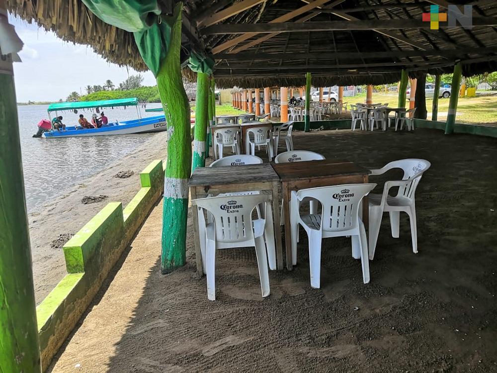 Con medidas sanitarias reactivan servicios turísticos en congregación Las Barrillas de Coatzacoalcos