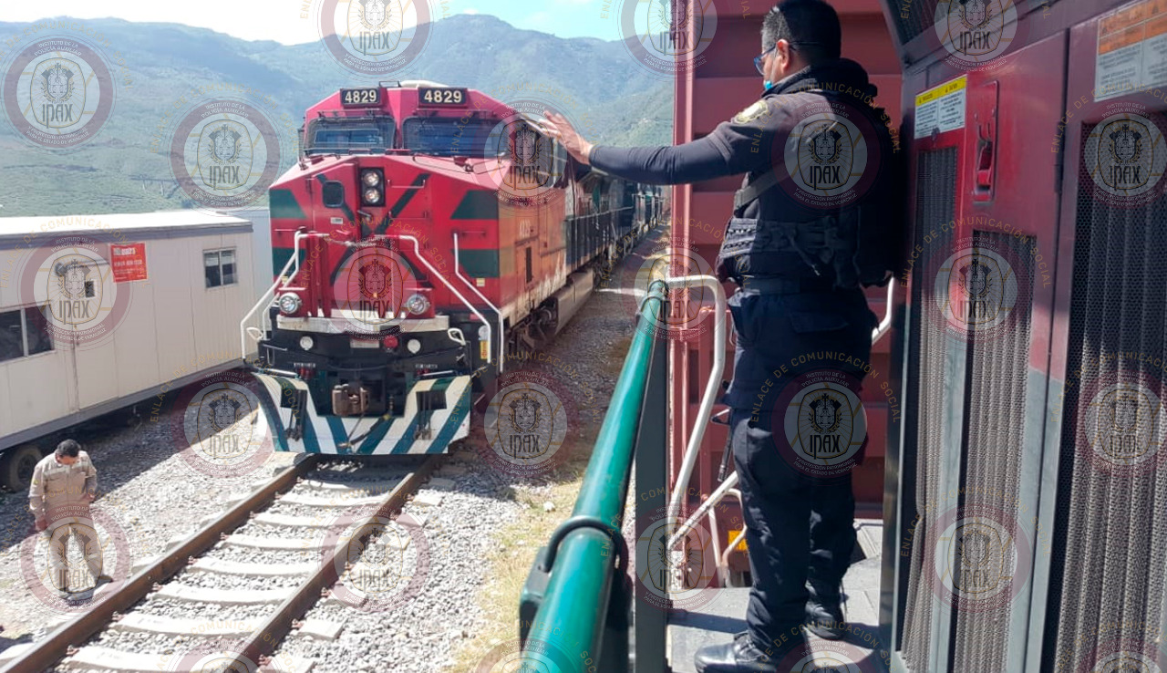 Frustra IPAX robo a tren de Ferrosur, en Acultzingo