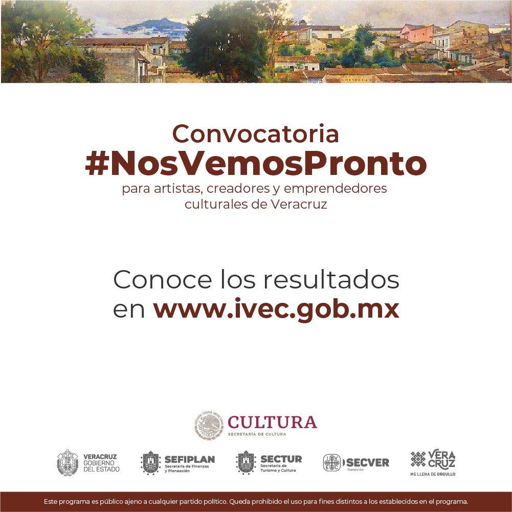 Emite IVEC resultados de la convocatoria #NosVemosPronto