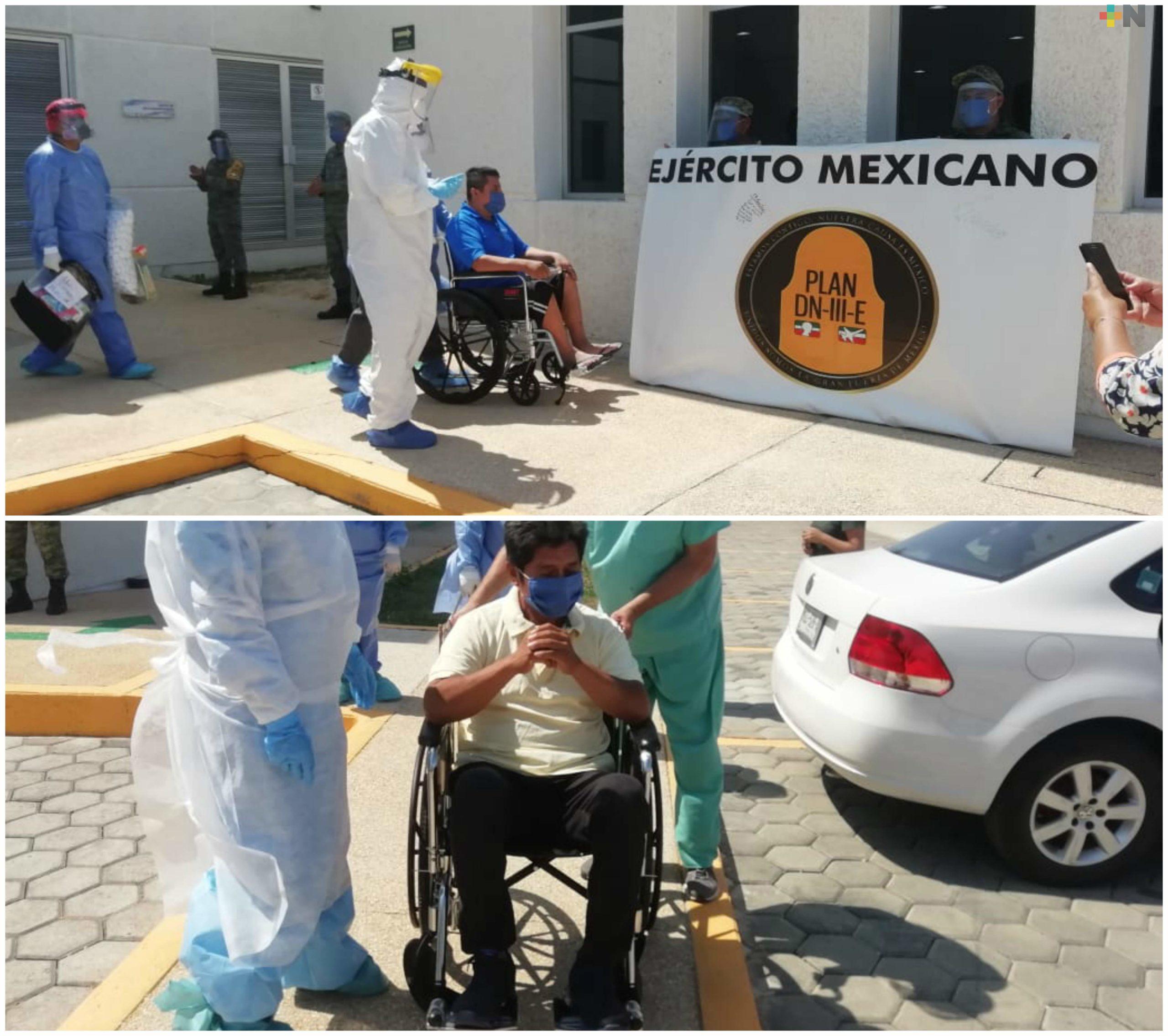 Tras vencer COVID-19, cuatro pacientes dejan el Hospital Materno Infantil de Coatzacoalcos