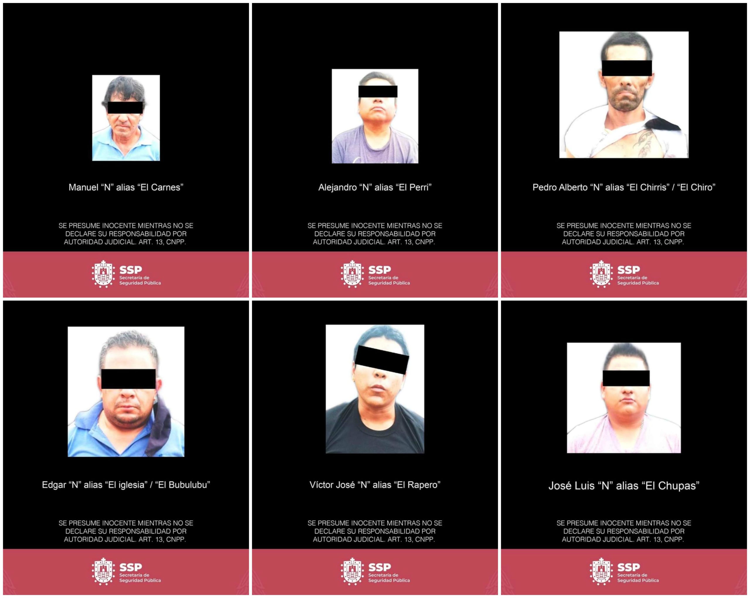 Detenidos seis presuntos integrantes del CJNG, en Oteapan: SSP