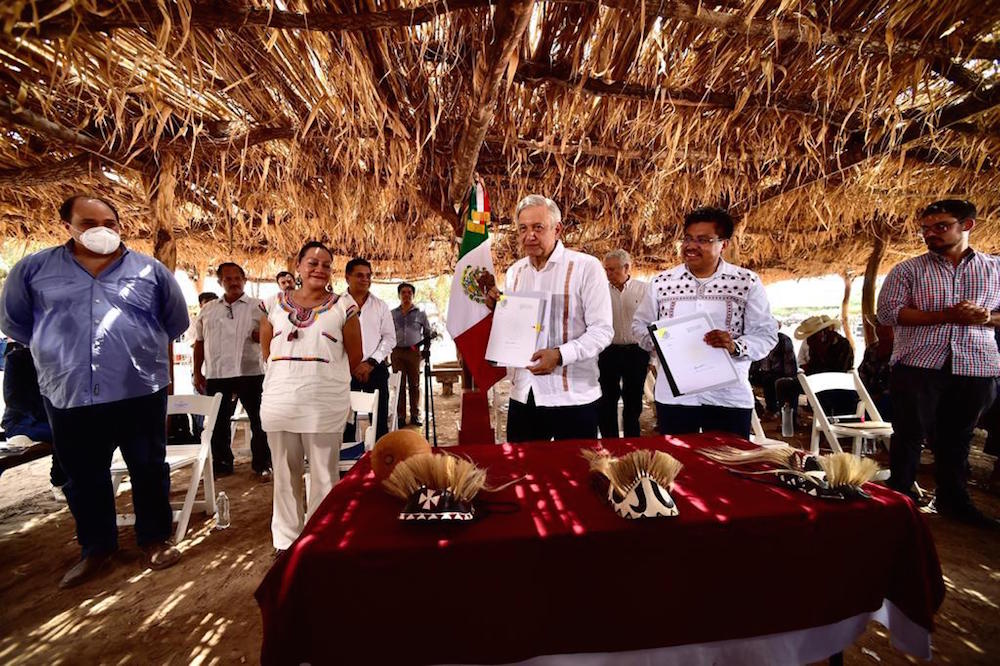 Presidente firma acuerdo para la implementación del Plan de Justicia del Pueblo Yaqui