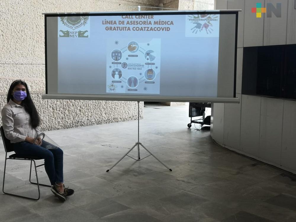Coatzacovid, ha atendido 500 solicitudes de personas con posibles síntomas de coronavirus
