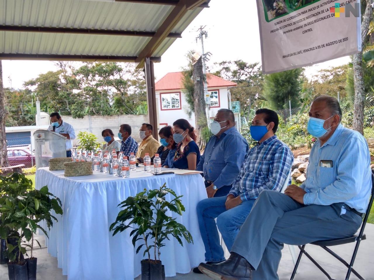Productores de café reciben insumos para abatir plagas