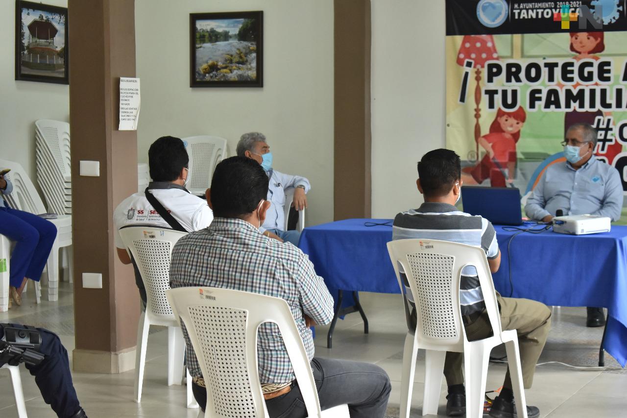 Refuerzan medidas sanitarias ante aumento de casos de Covid-19 en Tantoyuca