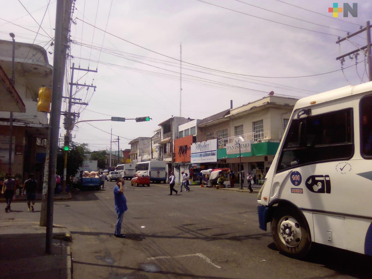 Zona de mercados de Veracruz sí ha reducido la movilidad