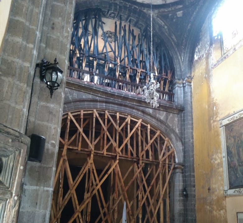 Cultura, INAH e INBAL trabajan con Gobierno CDMX para atender acciones urgentes en Iglesia de Santa Veracruz