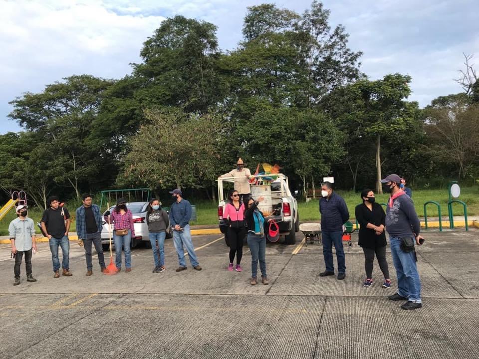 Personal de la Secretaría de Gobierno, realizó labores de embellecimiento en el Parque Natura