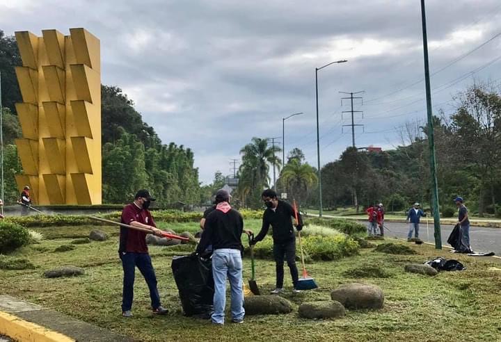 Continuó Secretaría de Gobierno de Veracruz, trabajos de limpieza en Xalapa