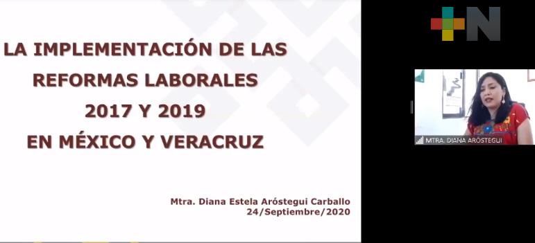 Concluye con éxito primer seminario virtual sobre la reforma laboral