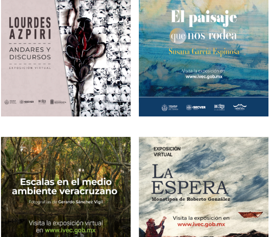 Continúan exposiciones virtuales en la plataforma digital del IVEC