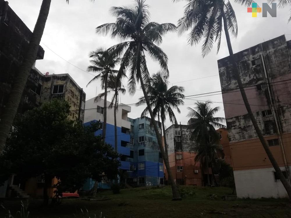 Fuertes vientos dejan sin clases a docentes y alumnos en Coatzacoalcos, afecta servicio de energía eléctrica