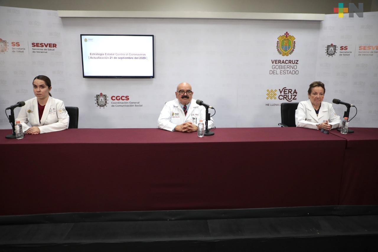 Registra Salud 236 nuevos casos de Covid-19 en Veracruz