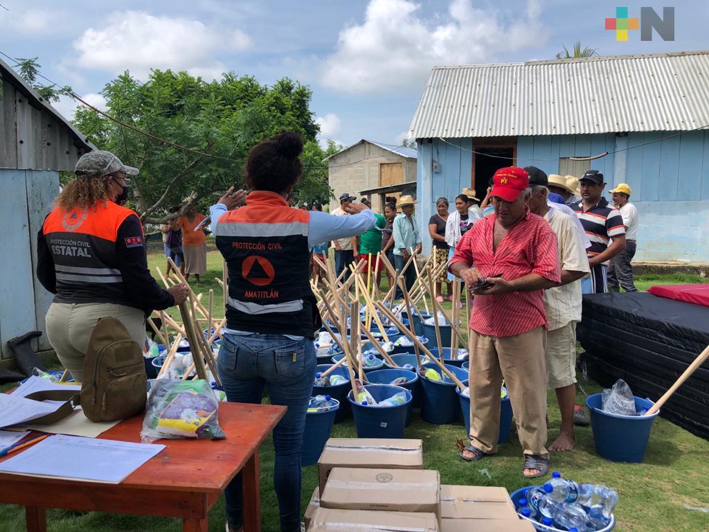 Supervisa PC entrega de apoyos FONDEN a población de la Cuenca del Papaloapan