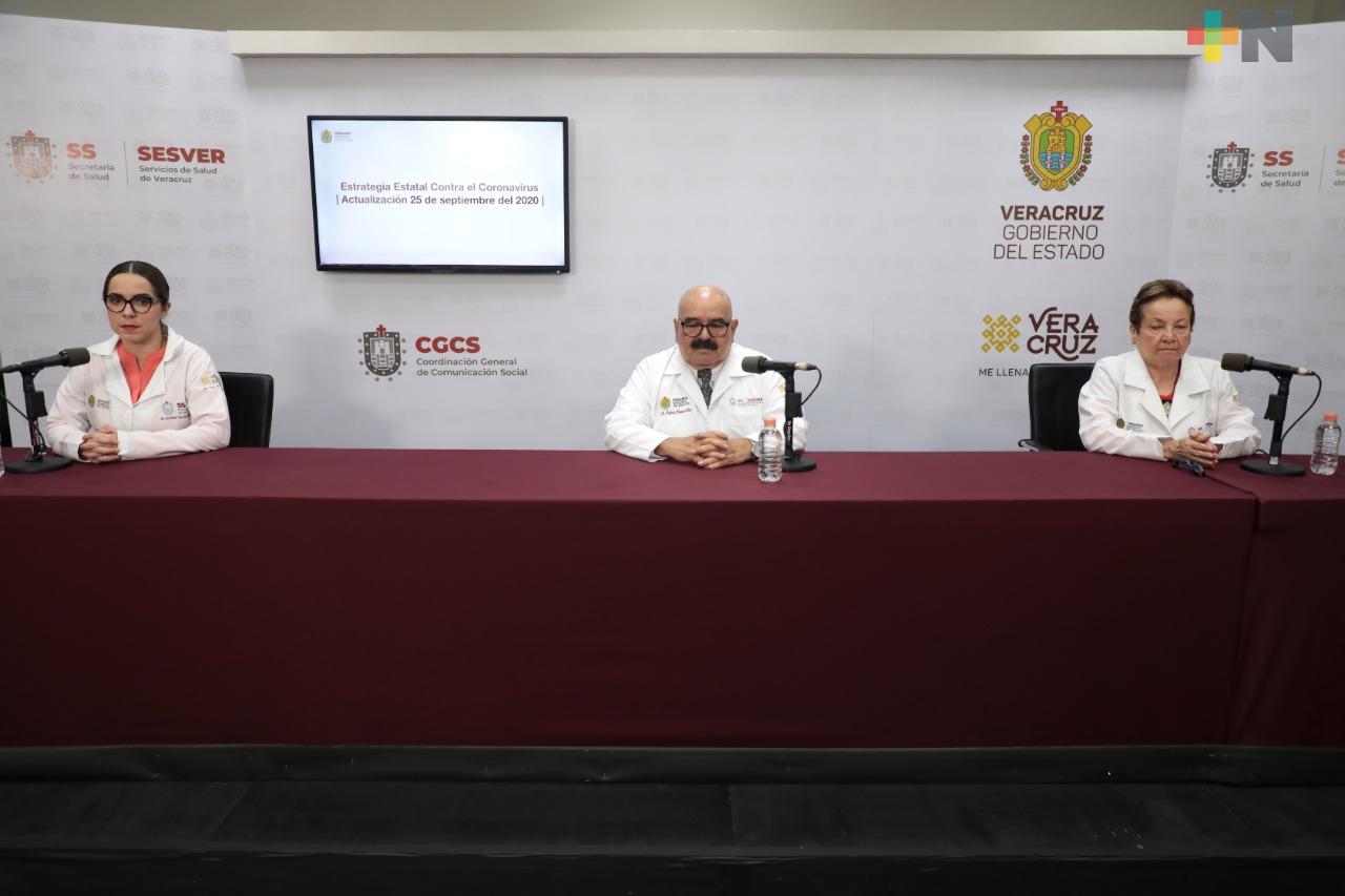 Registra Salud 273 casos nuevos de Covid-19 en Veracruz