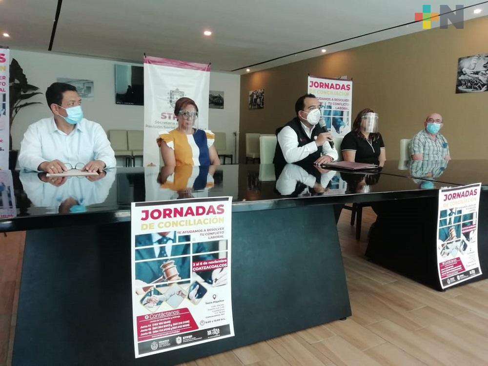 En noviembre realizarán Jornadas de Conciliación Laboral en Coatzacoalcos