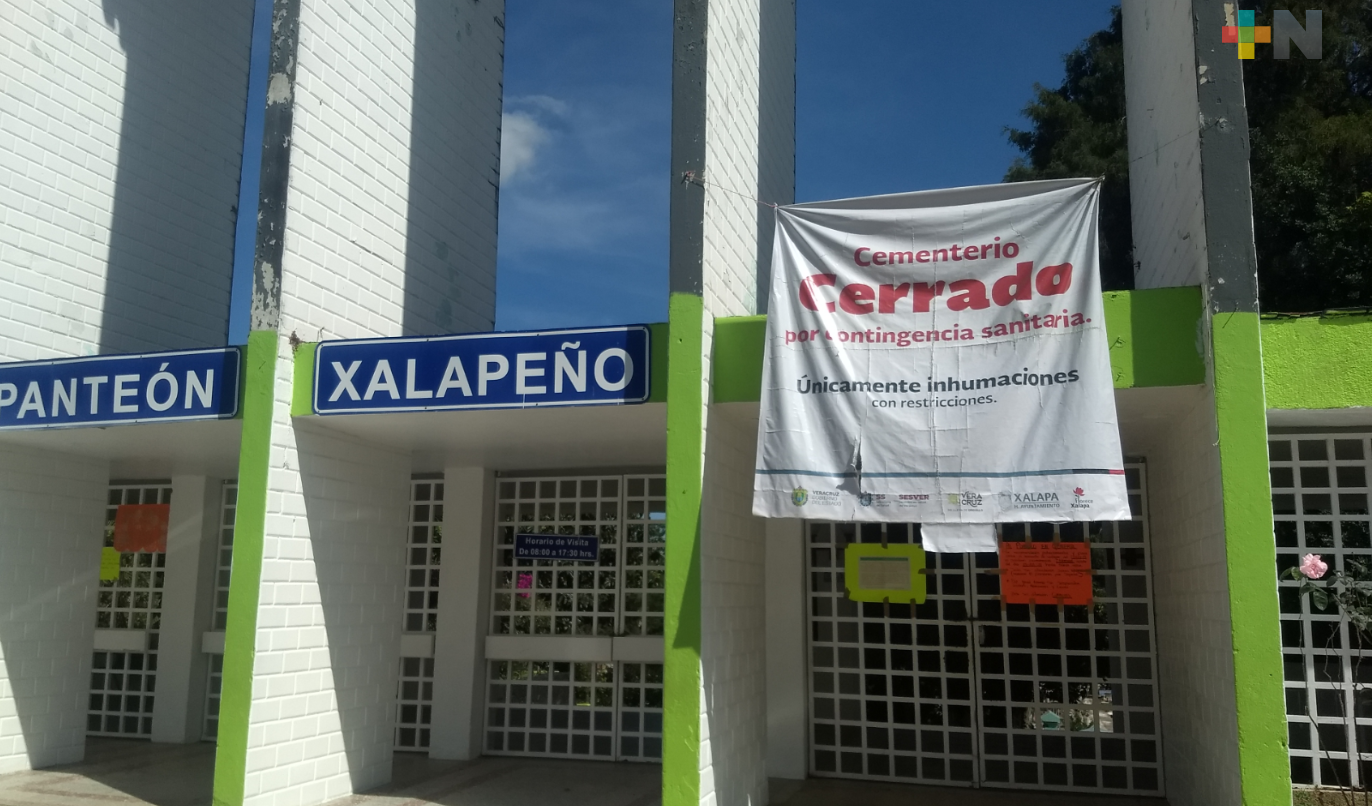 Panteones permanecerán cerrados en municipios con mayor población