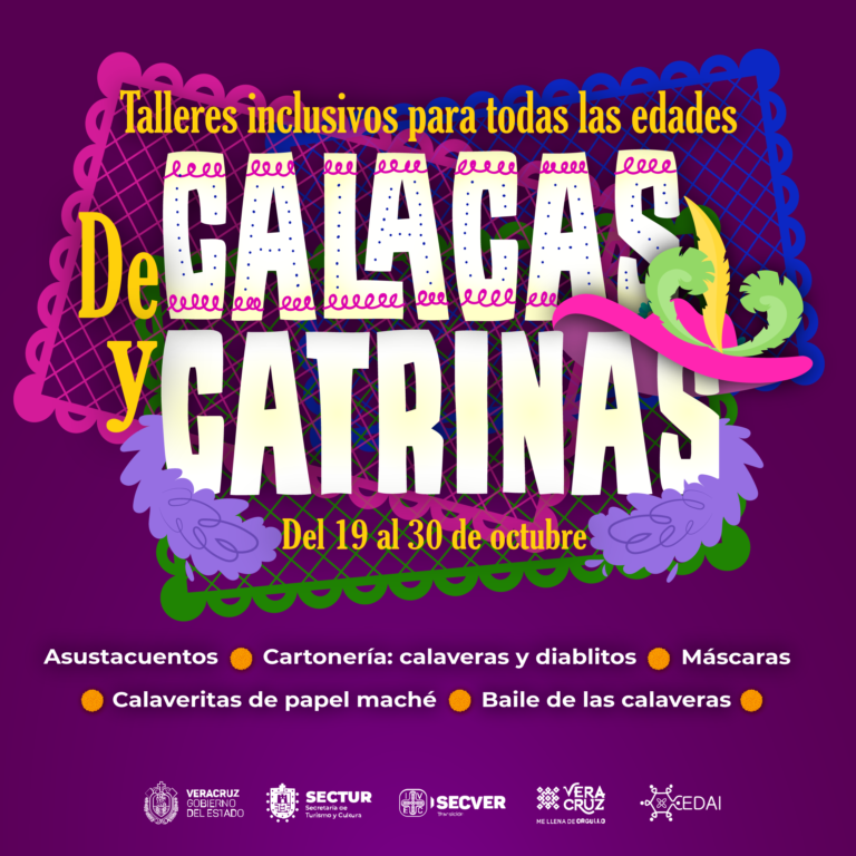 Invita IVEC a talleres virtuales de Día de Muertos “De calacas y catrinas”