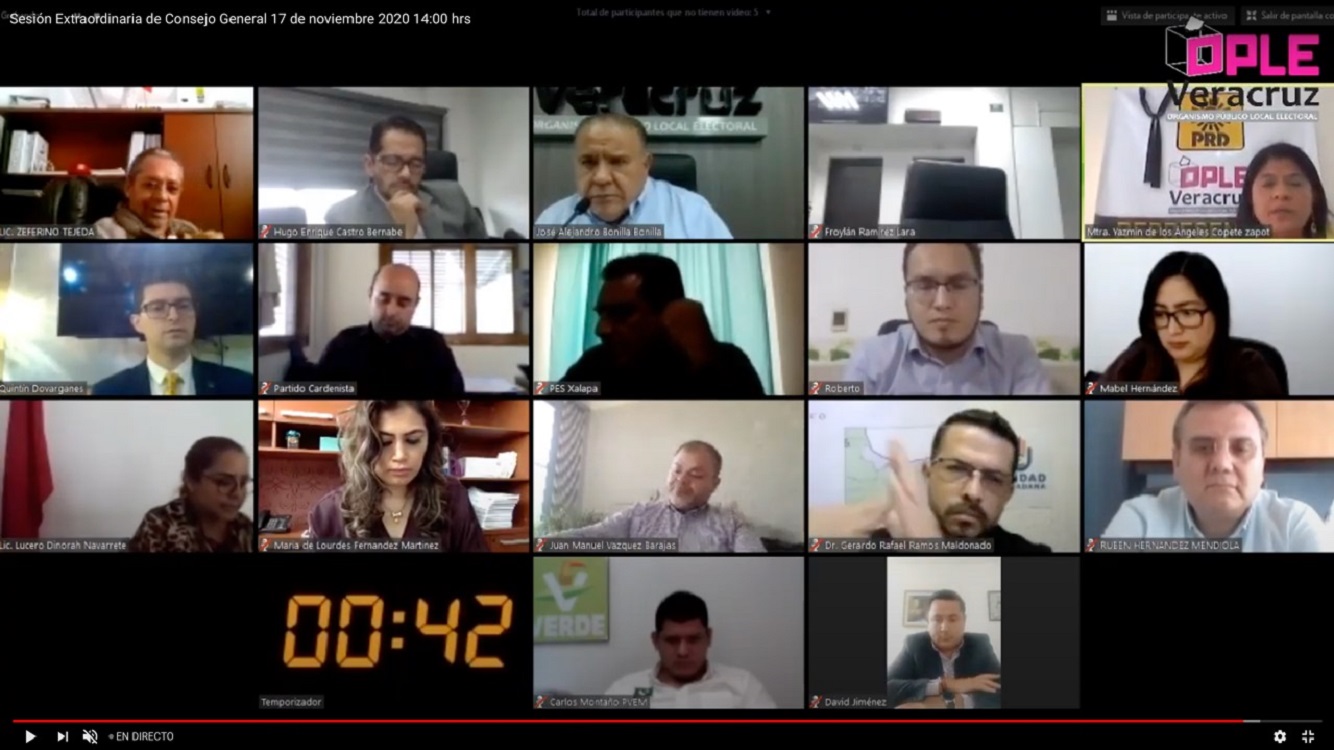 Consejo General acredita a partidos políticos “Redes Sociales Progresistas y Fuerza Social por México” ante OPLE Veracruz