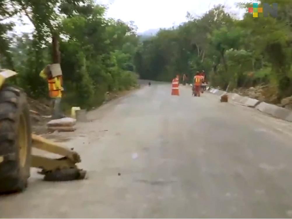Gobernador Cuitláhuac García supervisó avance de obras en el norte de Veracruz